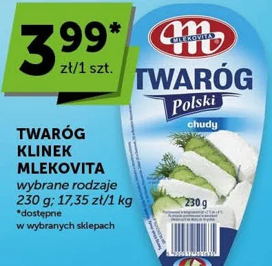 Twaróg klinek chudy Polski promocja w Euro Sklep