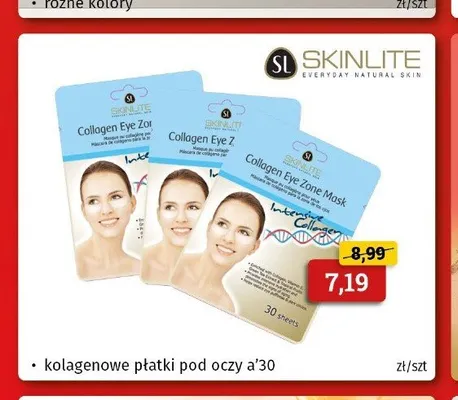 Kolagenowe płatki pod oczy Skinlite promocja w Drogeria Kosmyk