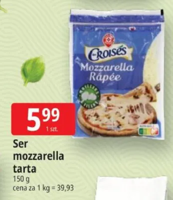 Ser mozzarella tarta promocja w Leclerc