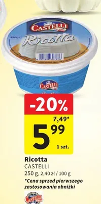 Ricotta promocja w Intermarche