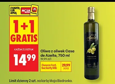 Oliwa z oliwek Casa de Azeito, 750ml promocja w Biedronka