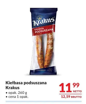 Kiełbasa podsuszana Krakus promocja w Makro