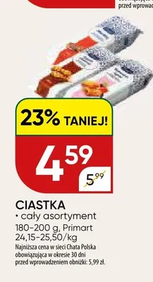 Ciastka Primart promocja w Chata Polska