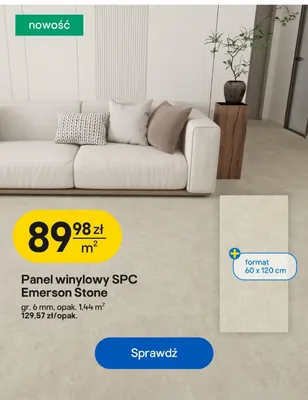 Panel winylowy Spc Emerson Stone promocja w Castorama