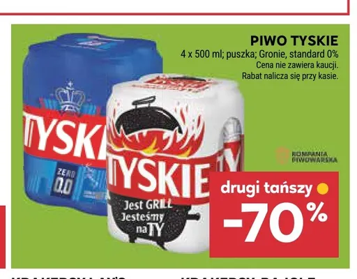 Piwo Tyskie Gronie 4-pak promocja w Stokrotka