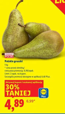 Gruszki polskie promocja w Lidl