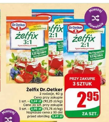 Żelfix 2:1 Dr.Oetker promocja w Dino