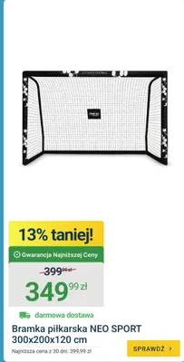 Bramka piłkarska 300x200x120cm promocja w ERLI
