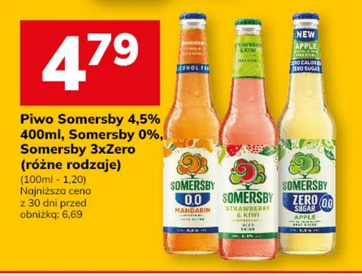 Piwo Somersby Strawberry & Kiwi promocja w Hitpol