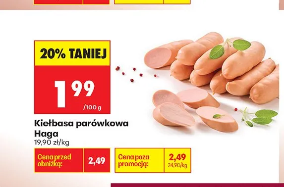 Kiełbasa krakowska Auchan promocja w Biedronka