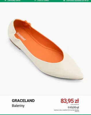 Baleriny Graceland promocja w Deichmann