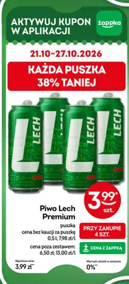 Piwo Lech Premium promocja w Żabka