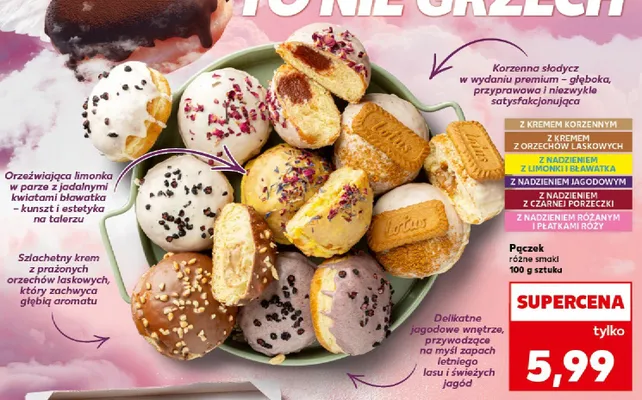 Pączek różne smaki promocja w Kaufland