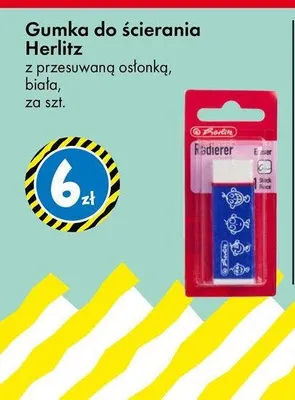 Gumka do ścierania Herlitz promocja w Tedi
