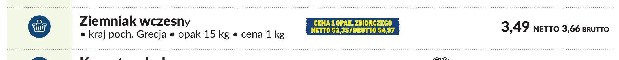 Ziemniak wczesny Grecja promocja w Makro