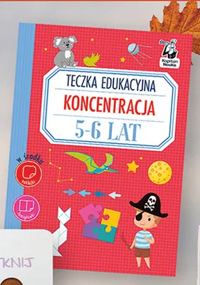 Teczka edukacyjna Koncentracja 5-6 lat Kapitan Nauka promocja w Biedronka