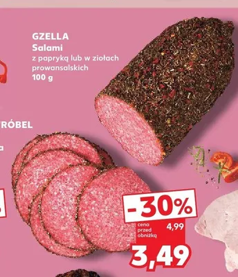 Salami w ziołach prowansalskich Gzella promocja w Kaufland