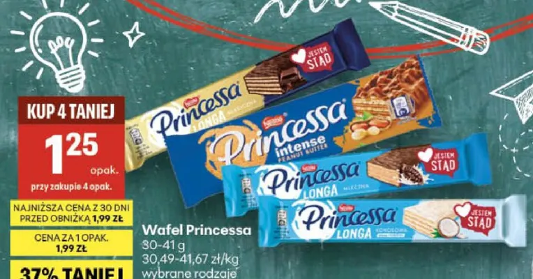 Wafel Princessa promocja w Delikatesy Centrum