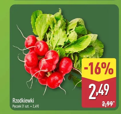 Rzodkiewki promocja w Aldi