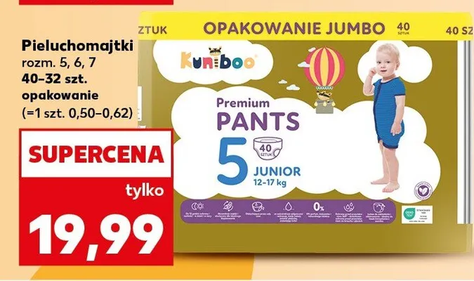 Pieluchomajtki rozm. 5, 6, 7 promocja w Kaufland