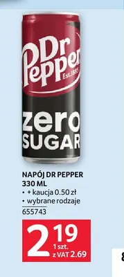 Napój gazowany Dr Pepper promocja w Selgros