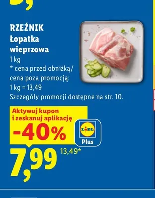 Łopatka wieprzowa Rzeźnik promocja w Lidl