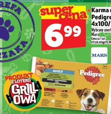 Karma dla psa Pedigree wybrany asortyment promocja w TOPAZ