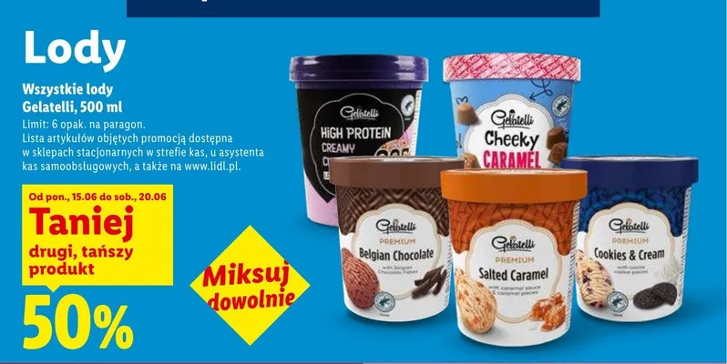 Lody Gelatelli promocja w Lidl