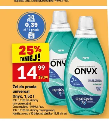Żel do prania Onyx Active promocja w Twój Market