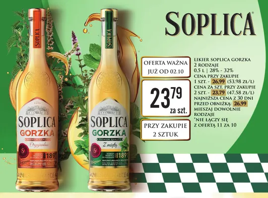 Likier Soplica Gorzka Oryginalna promocja w Dino