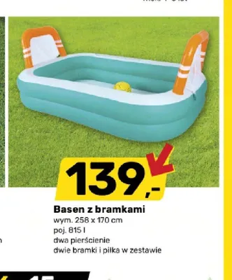 Basen z bramkami promocja w Bricomarche