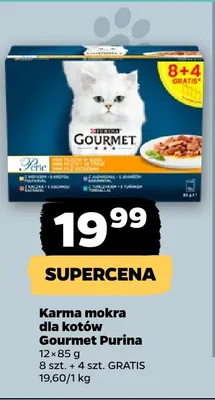 Karma mokra dla kotów Gourmet Purina 12-pak promocja w Netto