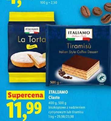 Ciasto tiramisu Italiamo promocja w Lidl