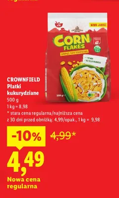 Płatki orkiszowe Crownfield promocja w Lidl
