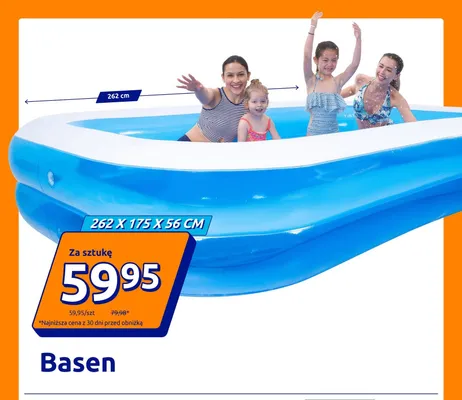 Basen dmuchany promocja w Action