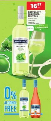 Wino musujące Monte Santi Frizzante Mojito Moscato promocja w Stokrotka