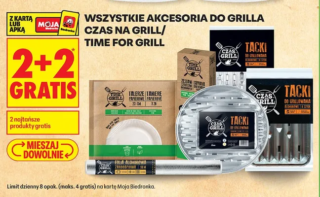 Tacki aluminiowe do grillowania Czas na Grill promocja w Biedronka