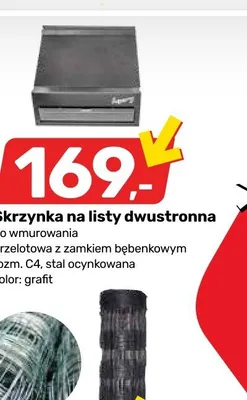 Skrzynka na listy dwustronna do wmurowania rozm. C4 promocja w Bricomarche