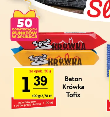 Baton Krówka Tofix promocja w Gram Market