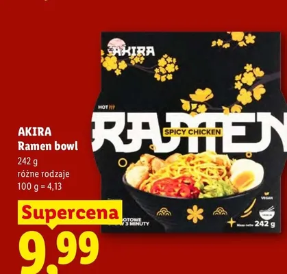 Ramen bowl Akira Spicy Chicken promocja w Lidl