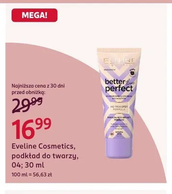 Podkład do twarzy Eveline Cosmetics Better Than Perfect 04 promocja w Rossmann