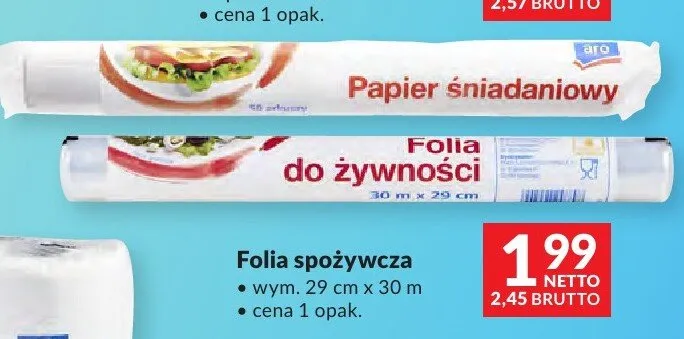 Folia spożywcza ARO promocja w Makro