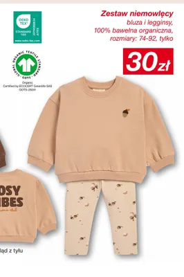 Zestaw niemowlęcy bluza i legginsy promocja w KiK