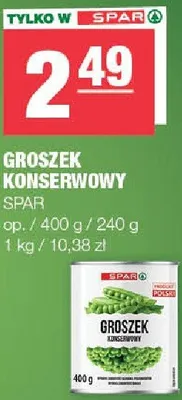 Groszek konserwowy promocja w SPAR