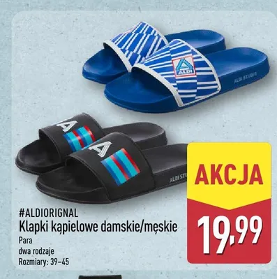 Klapki kąpielowe damskie/męskie ALDIoriginal promocja w Aldi