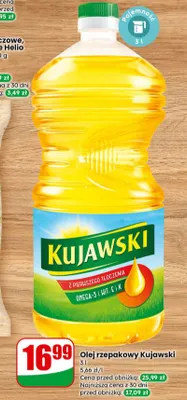 Olej rzepakowy 3 l promocja w Dino