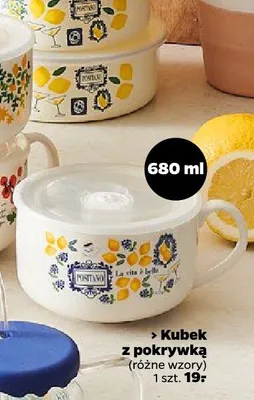 Kubek z pokrywką Florina promocja w Netto