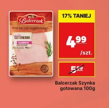 Balcerzak szynka gotowana promocja w API Market