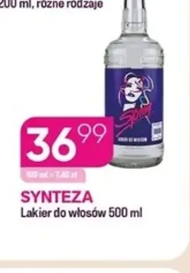 Lakier do włosów Synteza promocja w Drogerie Koliber