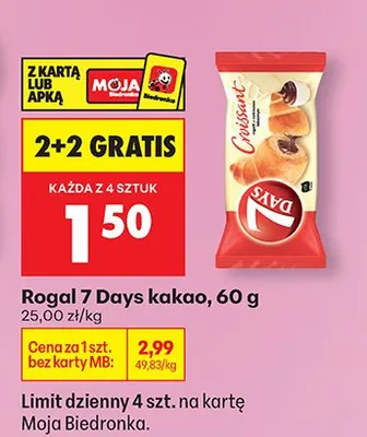Rogal 7 Days kakao promocja w Biedronka